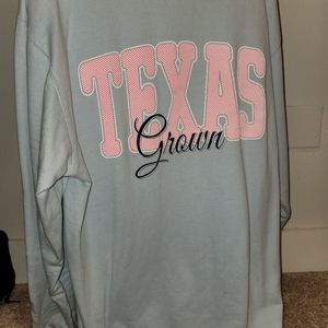 Blue and Pink Texas Grown Sweatshirt